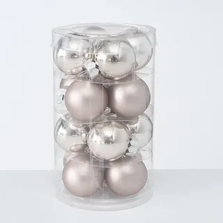 Boltze Weihnachtskugeln Ø 4 cm, 16 tlg, Ø 4 cm, beige