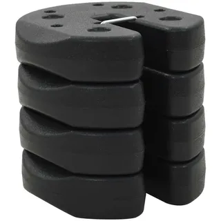 vidaXL Pavillon-Gewichte 4 Stück 0,22 x 0,05 x 0,22 m Schwarz