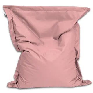 BuBiBag Sitzsack 100x70 cm mit Füllung – Handgefertigt – Bean Bag Indoor & Outdoor – Bodenkissen Liegekissen Kinder & Jugendliche – wasserabweisend bequem – Puderflieder