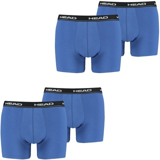 HEAD Herren Boxershort Basic Boxer Unterwäsche Baumwolle - 4er 6er 8er Multipack in S 4er Pack