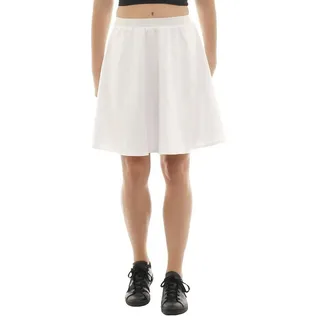 F&K-Mode Midirock Swing Rock Midi Falten Gummibund hohe Taille Swingrock weiß XXL-XXXL