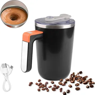 300 Ml Wiederbefüllbarer, Selbstmischender Smart-becher Mit Konstanter Heizfunktion Bei 55 °c, Wasserdicht (ip65), Gehäuse Aus Edelstahl 304, Für Kaffee, Tee, Milch, Büro Und Schule