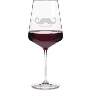Leonardo Rotweinglas XXL 750 ml individuelle Gravur Geschenkidee für Frauen Weinglas - Moustache