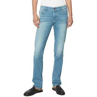 Straight-Jeans MARC O'POLO "aus Light Weight Stretch Denim" Gr. 29 32, Länge 32, blau Damen Jeans Gerade