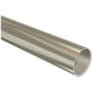 Interdeco Gardinenstange Rundrohr 1-läufig Ø 16 mm 160 cm Chrom matt