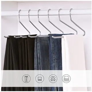 SONGMICS Kleiderbügel Hosenbügel aus Metall, (20-tlg), 20er Set, offenes Design, rutschfeste Beschichtung