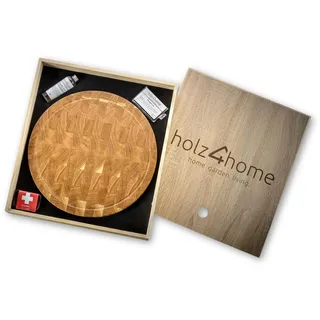 holz4home Schneidebrett-Set Holz 1-tlg. 40 x 4 cm Beige
