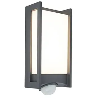 Lutec Außenwandleuchte Aluminium 7,6 cm inkl. LED grau
