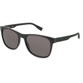 Lacoste L6031S Herren-Sonnenbrille Vollrand Eckig Bio-Kunststoff-Gestell, schwarz