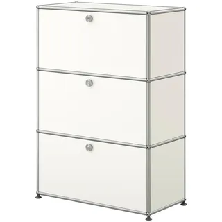 USM Haller Highboard, mit 3 Klapptüren Reinweiss