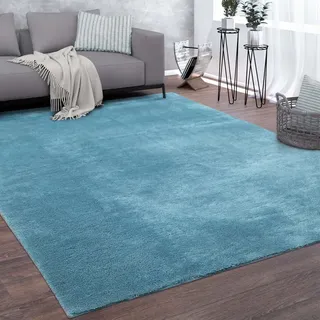 Paco Home Cadiz 630 Kurzflorteppich 200 x 280 cm türkis