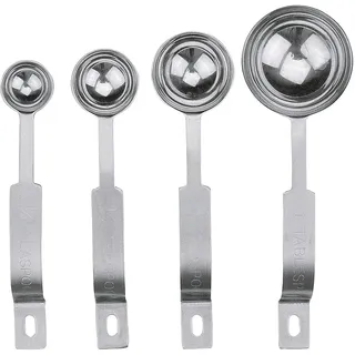 Städter Messlöffel Set, 4-teilig, Silber,