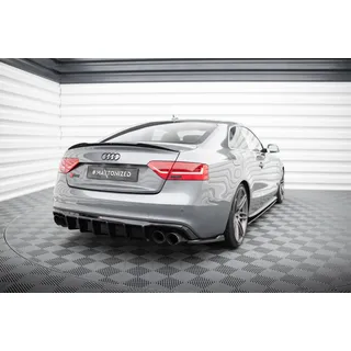 Maxton Design Heckdiffusor für Audi S5 / A5 S-Line Coupe/Cabrio/Sportback B8 8T Facelift (2011-2016) Hochglanz schwarz
