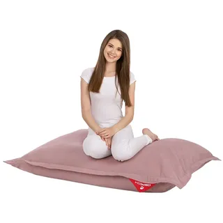 QSack Kindersitzsack Indy, inkl. Sitzsack Inlett und deutsche Qualitätsfüllung EPS HBCD frei, Indoor Sitzsack 100x140 cm, Neu (rosa)