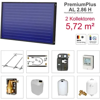 solarbayer� Solarbayer PremiumPlusAL Solarpaket H2 Ziegel Bruttofläche 5,72 m2 horizontal