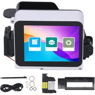Sxhlseller Hand Tintenstrahldrucker mit HD Touchscreen - Tragbar für industrielle Anwendungen mit 28 Sprachen und 600 DPI