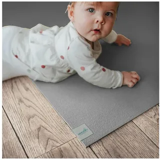 SanoSoft Spielmatte Krabbelmatte rutschfest Sanosoft®, Oeko-Tex 100 - Made in Germany grau 180 cm x 100 cm