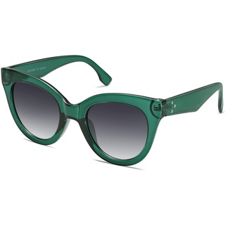 SOJOS Sonnenbrille Damen Retro Cateye,Vintage Große Katzenauge Sonnenbrillen Oversized Trendy Stylische Brille SJ2074 - L