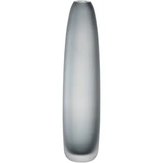 Leonardo Home Bellagio Blumenvase - Hohe und schmale Vase aus hochwertigem Glas - Handarbeit - Höhe 35 cm, Durchmesser 8 cm - Anthrazit, 036452