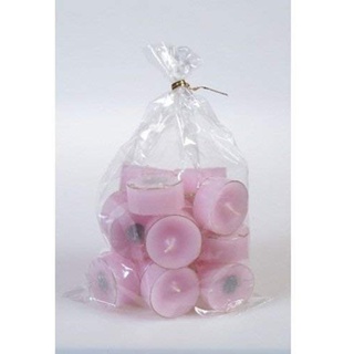 20 original Dänische Teelichter ohne Duft im Acryl-Cup farbig durchgefärbt dusty rose baby rosa