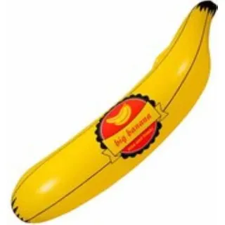 Fiestas Guirca Aufblasbare Banane 70 cm Gelb