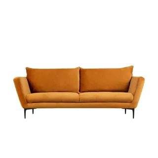 Sofa.de Couch Velours 2-Sitzer Orange