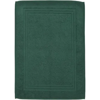Duschmatte ROSS "Unifond", grün (moss grün), H:1mm, Baumwolle, Badematten, Uni mit Bordüre, Badezimmerteppich, waschbar