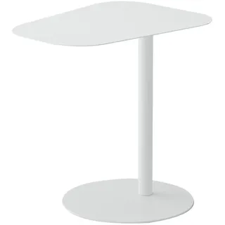 [en.casa] Nastätten Weiß Metall 50 x 50 x 38 cm