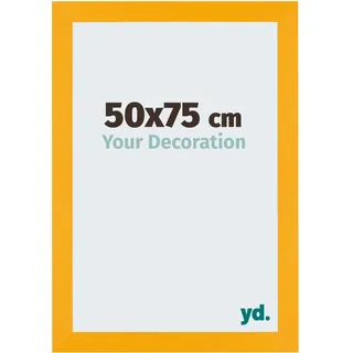 yd. Bilderrahmen 50x75 cm Gelb - MDF Rahmen Mura | Your Decoration, Acrylglas aus Kunststoff, Wandmontage, Geeignet für Fotos, Poster und Puzzles, Made in Holland