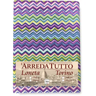 tex family Tagesdecke Gran Foulard Tagesdecke Sofaüberwurf Stoff Messori Lila - Doppelbett