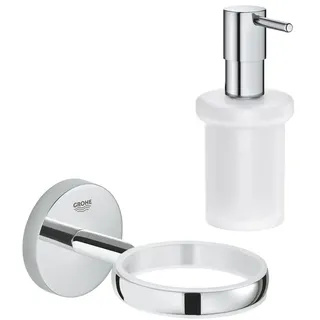 Grohe BauCosmopolitan Seifenspender, 40585001+40394001,