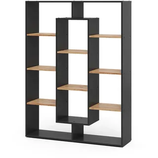 Vicco Raumteiler 107,2 x 143 x 29 cm Anthrazit/Goldkraft Eiche