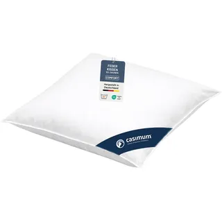 casimum COMFORT Daunenkissen 80 x 80 cm Weiß