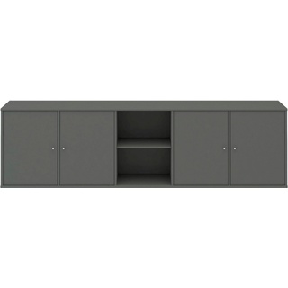 Hammel Furniture Sideboard Mistral, Hochwertig Schrank, hängend/stehend montierbar, mit Türen, B: 220 cm, anpassungsbar Designmöbel grau