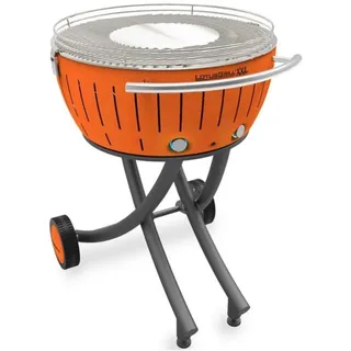 Lotusgrill XXL (G600) Gartengrill 21,8kg, Mandarinenorange mit USB Anschluss