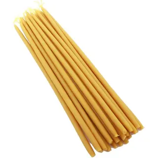 NKlaus Bienenwachskerze 3,5kg (ca. 200 St) Kerzen 100% Bienenwachs L 32cm gelb