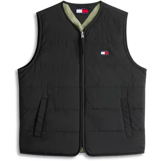 Tommy Jeans Weste Heritage rot / schwarz / weiß S