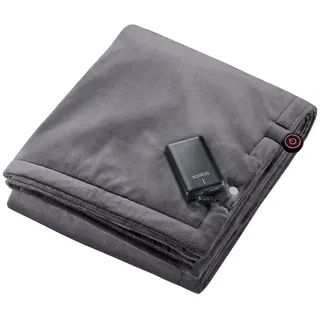 Sanitas Akku Heizdecke Mobil ohne Kabel Kuscheldecke Wärmedecke 150 x 63 cm NEU