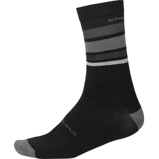 Endura BaaBaa Merino Stripe Socken Matt Black 40-42