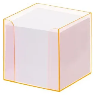 Folia Zettelbox LUXBOX transparent inkl. 800 Notizzettel weiß, 1 St.