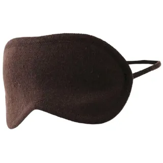 Prettystern 100% Kaschmir 2-lagig Augen Schlaf-Maske Nachtmaske Weich Hautfreundlich Augen-Maske Damen Herren Unisex - Dunkelbraun
