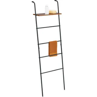 Relaxdays Handtuchleiter Industrial Braun/Schwarz