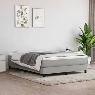 Festnight Bett 140x200 cm Polsterbett ohne Kopfteil Jugendbett Bettgestell Doppelbett Einzelbett Gästebett Bettrahmen Schlafzimmer Bett Jugendzimmer