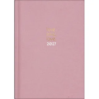 Baier & Schneider Buchkalender Young Line A5 rosa 2027