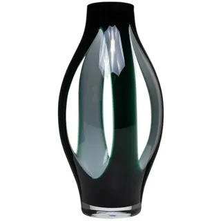 INNA-Glas Bodenvase Glas Bodenvase Prospero mit Sichtfenstern, grün-klar, 50 cm, Ø 21 cm grün