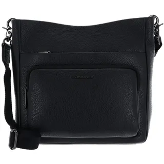 Mandarina Duck Mellow Leather Crossover Umhängetasche Leder Black/Green