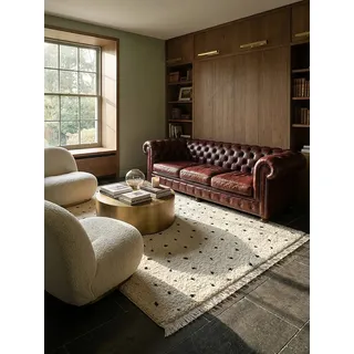 KADIMA DESIGN ATRIO Shaggyteppich 140 x 200 cm Creme