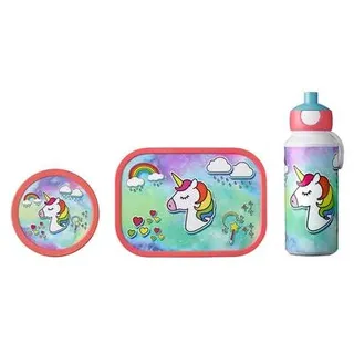 Mepal | Lunchset Campus | kindgerechtes Design | lebensmittelecht & Spülmaschinengeeignet | bezaubernder Einhorn-Look | perfekt für Schule und Ausfl