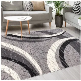 mazovia Designer-Teppich 60 x 100 cm Grau