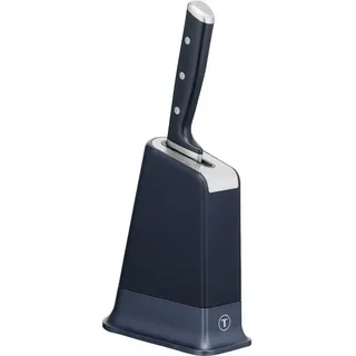 Tefal Messerblock EverSharp Pro, 1x Kochmesser 16,5 cm, 1x selbstschärfender Messerblock (2tlg), scharfe Klinge aus deutschem Edelstahl, automatisches Schärfungssystem blau